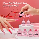AIMEILI Gel Nail Polish Set Pink 6pcs Soak-Off UV/LED 8ml view 4