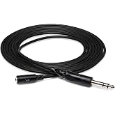 Hosa MHE-325-25 Feet 1/4 Inches M TRS to 1/8 Inches Mini F Extension Cable
