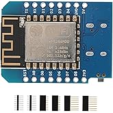YEJMKJ ESP8266 Development Board ESP-12F Mini D1 Module 4M Bytes WiFi | WeMos NodeMcu Lua Development Board USB WLAN Internet with Pin Headers Compatible with Arduino WeMos D1 Mini