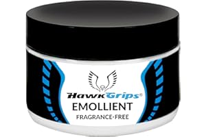 HawkGrips 2oz Unscented Massage Emollient, Oil-Based Vegan Formula with Shea Butter for IASTM & Soft Tissue Techniques, Smooth Lubrication, Non-Greasy Cream Alternative, Professional Use, Pack of 1