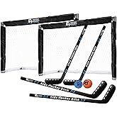 Premier Sports - Kids Hockey Set – (4) Sticks, (2) Mini Goals, (1) Foam & (1) Standard Balls – Complete Beginner Set for Ages 3-9