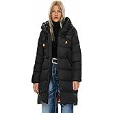 Orolay Women's Thickened Winter Down Coat Hooded Puffer Long Jacket with Pocket