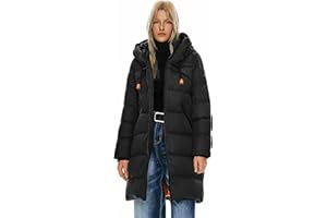 Orolay Women's Thickened Winter Down Coat Hooded Puffer Long Jacket with Pocket