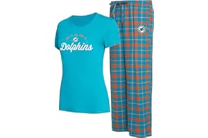Concepts Sport Women's NFL Arctic T-Shirt & Flannel Pants Sleep Set