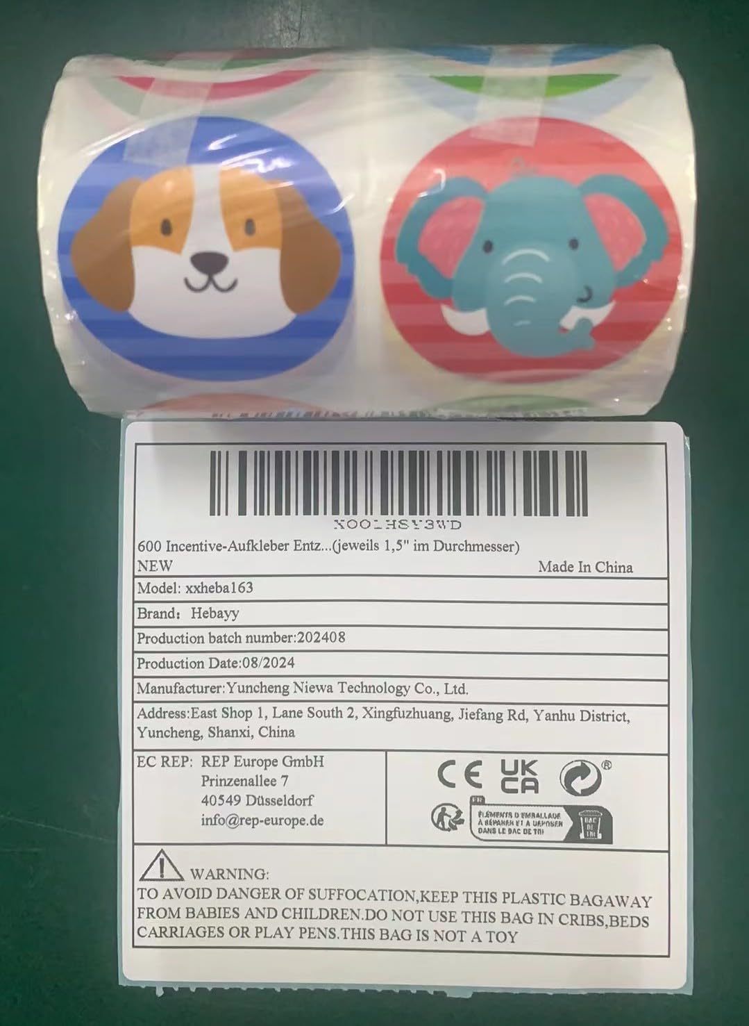 600 Incentive Stickers Adorable Round Animal Face Encouraging Stickers Teacher Reward Motivational Sticker in 16 Designs with Perforated Line (Each Measures 1.5