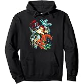 Ben 10 Colorful Alien Poses Collage Cartoon Pullover Hoodie