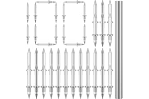 IFOKA 100PCS Double Head Skirting Thread Seamless Nail, Invisible Screws with Nail Specific Sleeve Tool