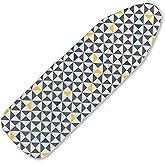 Ironing Board Cover and Pad,Sewn-in Thick Feltpads,Elastic Edge,12"x36"Scorch & Stain-Resistant Replacement Ironing Board Cov