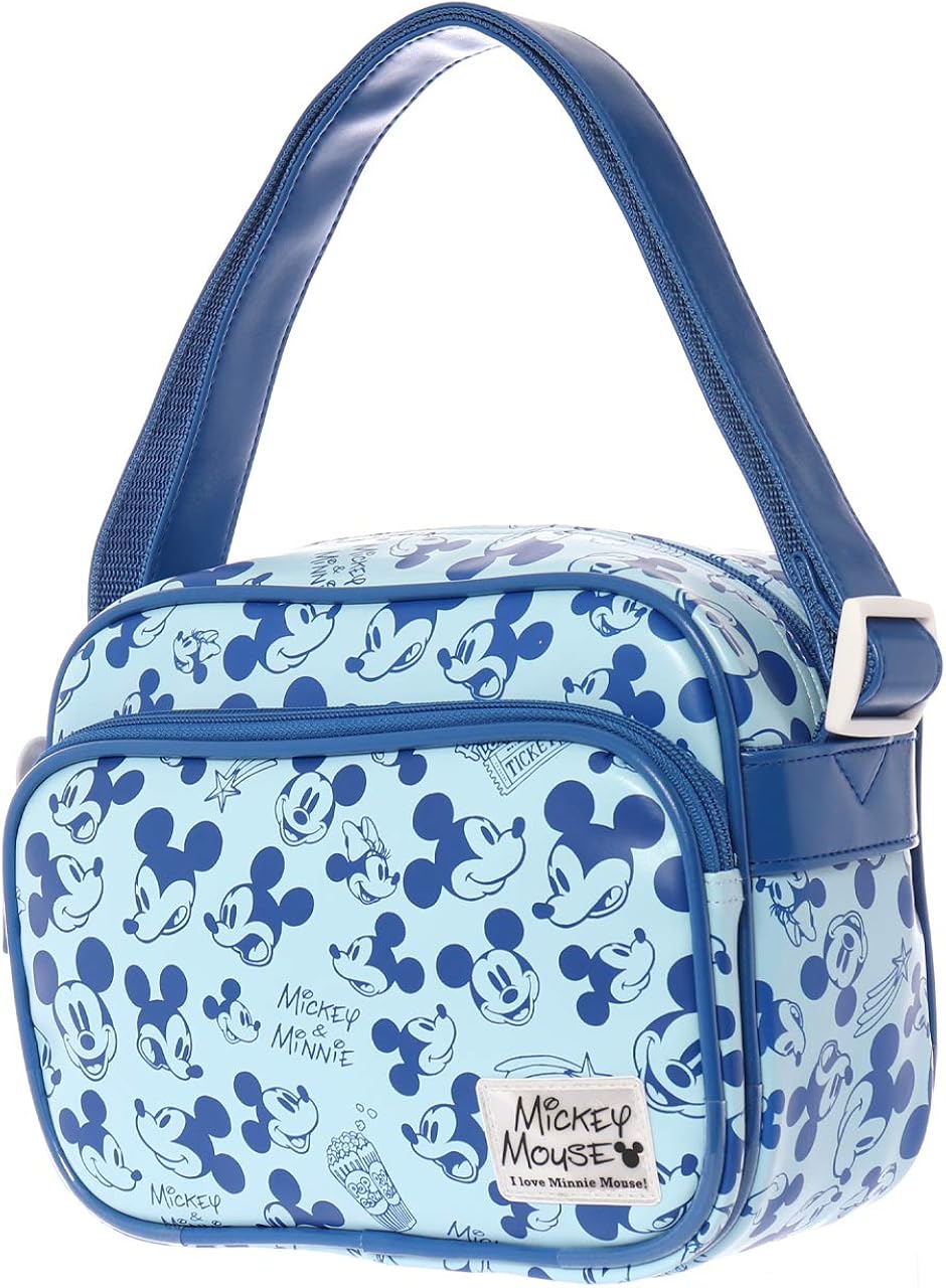 Amazon ディズニー Disney 通園バッグ ショルダー 女の子 男の子 キャラクター 合皮 幼稚園 保育園 キッズ ブルー Disney ディズニー ショルダーバッグ ポシェット