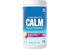 Natural Vitality Calm, Magnesium Citrate Supplement, Anti-Stress Drink Mix Powder - Gluten Free, Vegan, & Non-GMO, Raspberry 