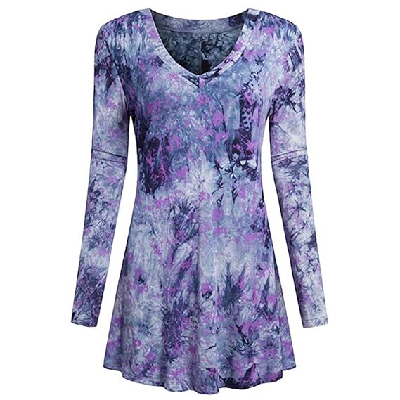 Kiyomiqaq Robe Femme Manche Longue Patineuse Col V Robe De