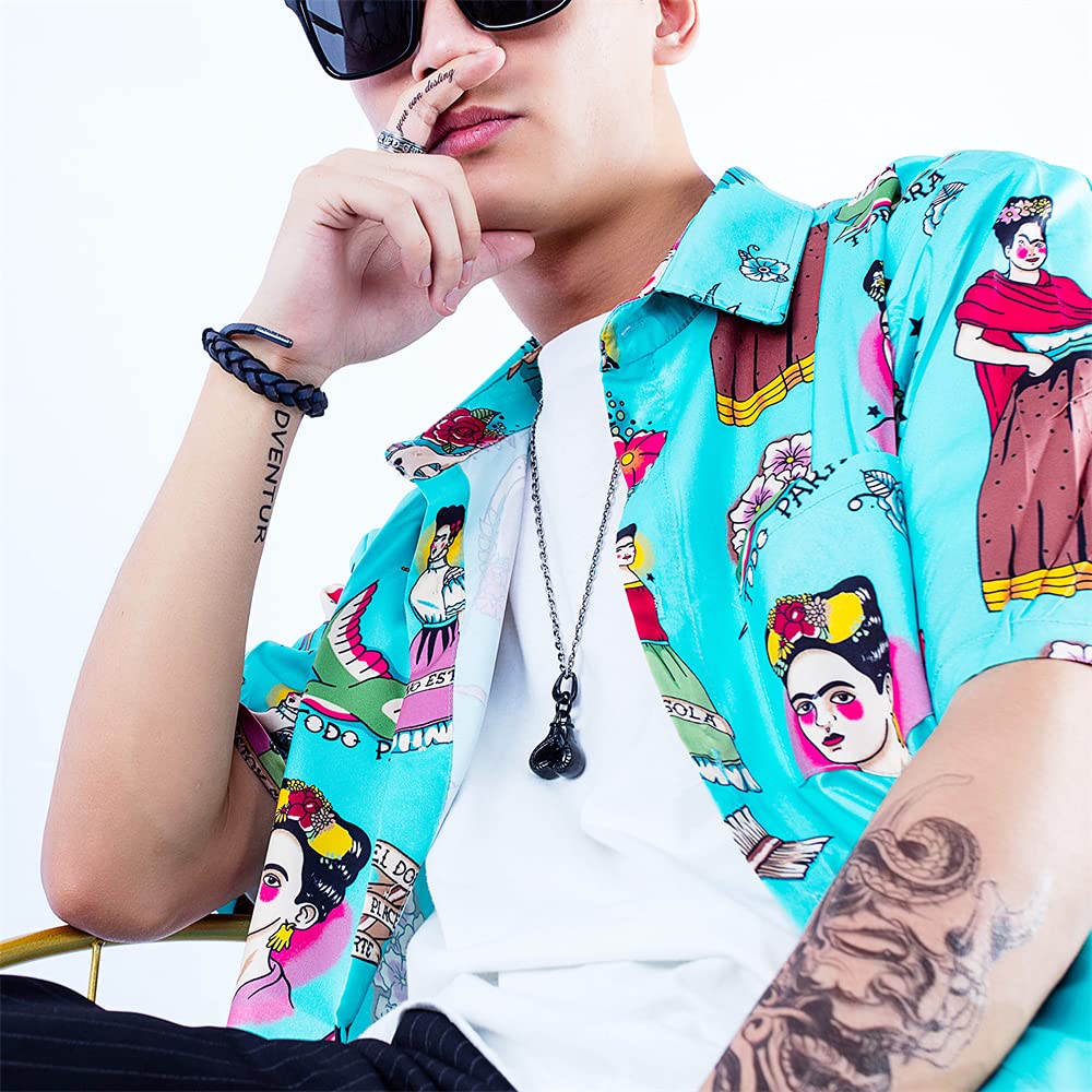 LXSSLY Boxing Gloves Necklace,Punk Stainless Steel Pendant,Titanium Steel Gothic Necklace for Men,Gothic Jewelry for Boys