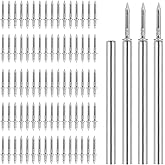 400pcs Double Head Skirting Nails with 4 Tools - Invisible Seamless Baseboard Screws for Solid Wood Trim, Double-Sided Instal