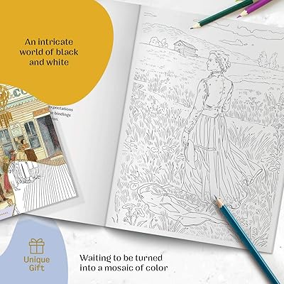 Download Buy Wanderer Adult Coloring Book Set With 50 Color Pencils Stress Relief Gifts For Men Women Inspirational Mindful Calm Activity Set For Teens Seniors Relaxation Kit Fun