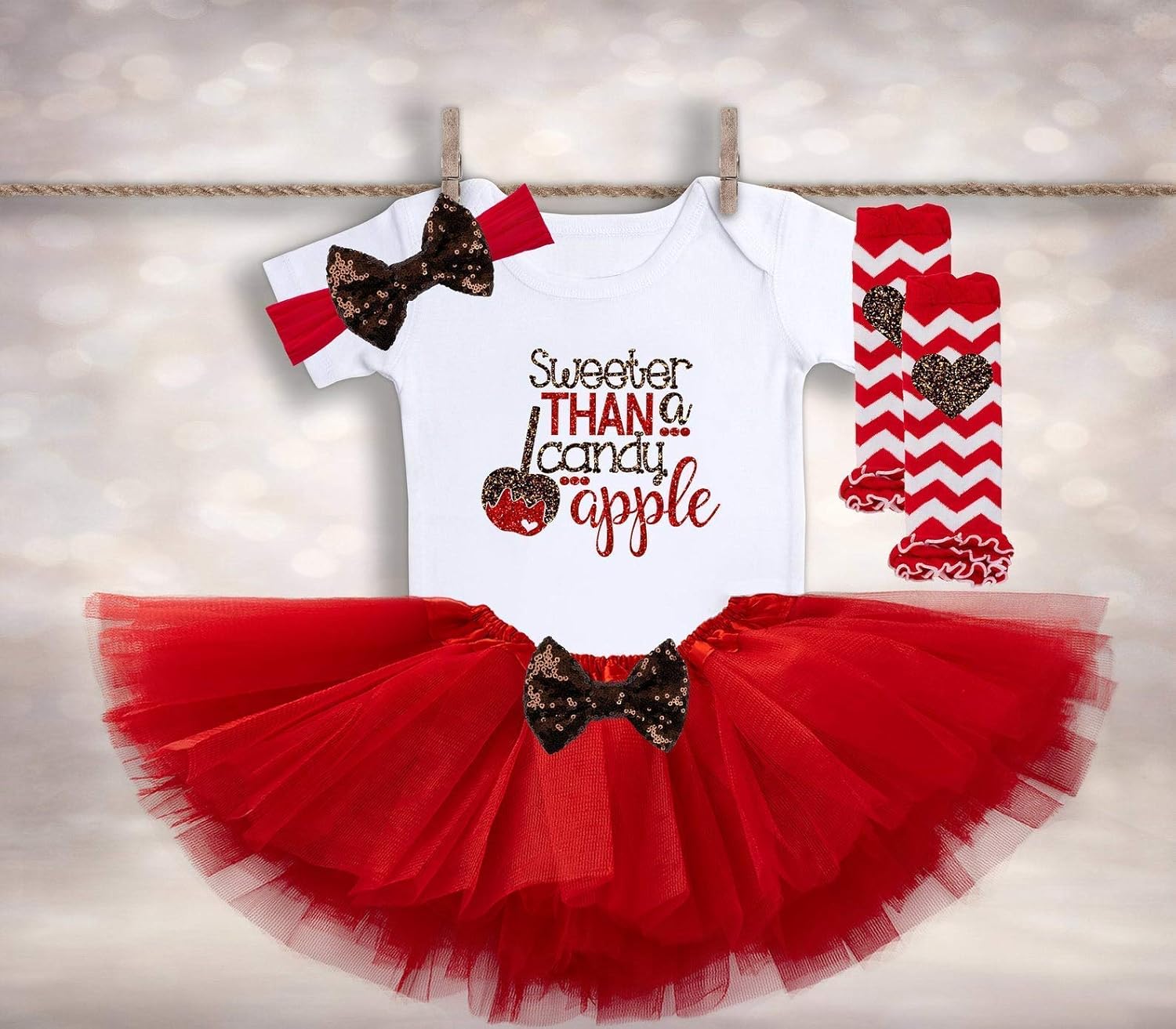 baby girl apple outfit