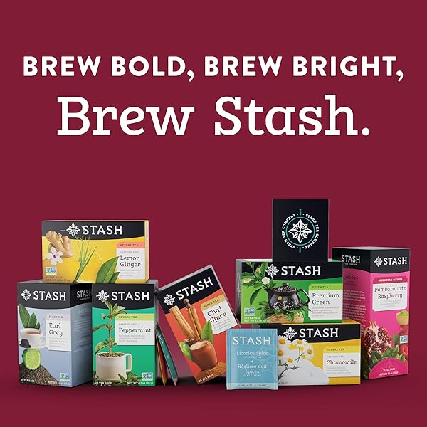 STASH TEA CHAI SPICE BLACK TEA, BOX OF 100 TEA BAGS