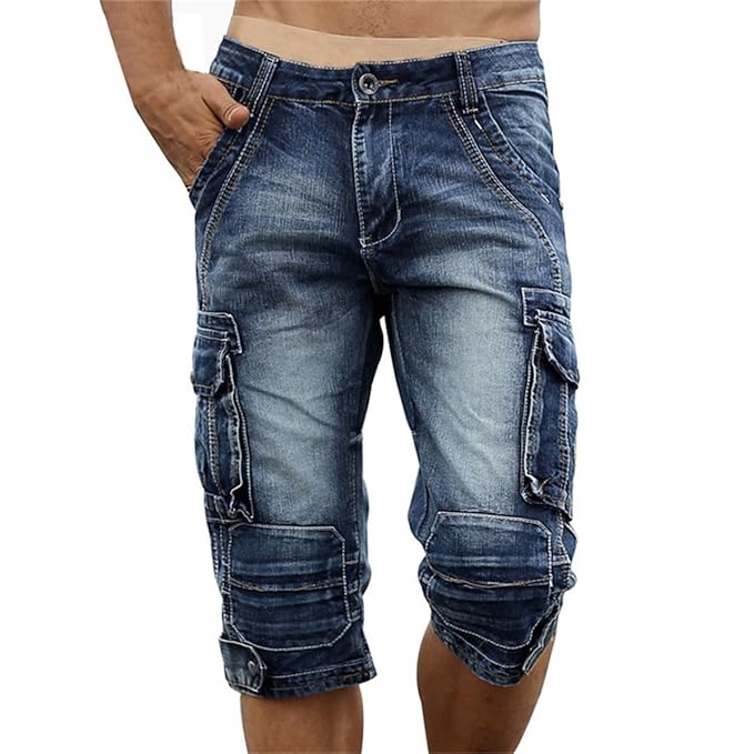 mens cargo denim