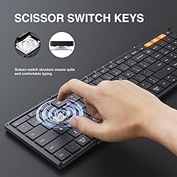 ProtoArc Foldable Bluetooth Keyboard, XK01 Folding