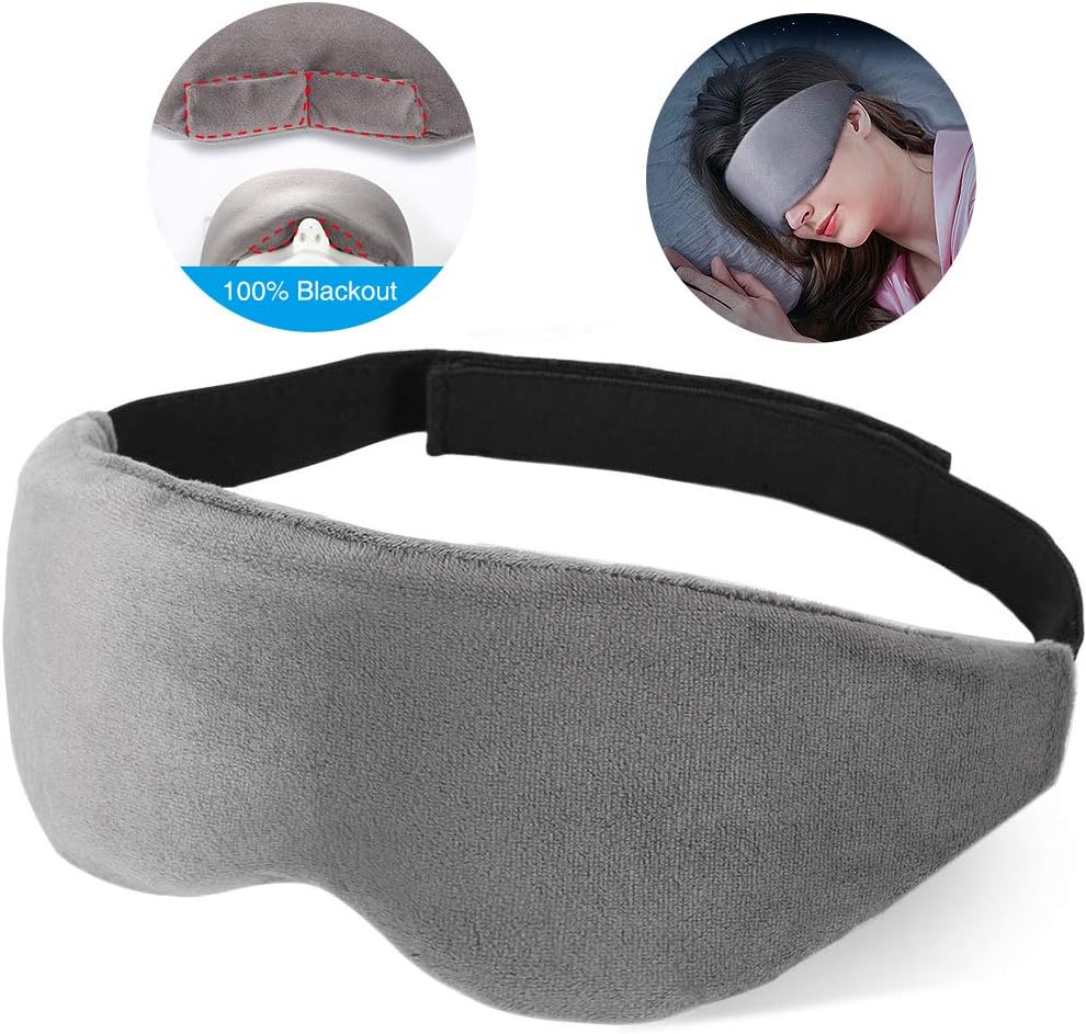 Eye Mask for Sleeping, Sleep Mask for Women and Men, 100 Blackout Eye