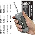 Kaisi Screwdriver Set 12-in-1 Portable Multi Bit Screwdriver All in One Screw Driver with Phillips,Flat Head,Torx Security,Hex and 1/4 Nut Driver for Outdoor and Daily Repair Tools