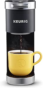 Keurig K-Mini Plus Coffee Maker, Single Serve K-Cup Pod Coffee Brewer, Comes With 6 to 12 Oz. Brew Size, K-Cup Pod Storage, and Travel Mug Friendly, Black