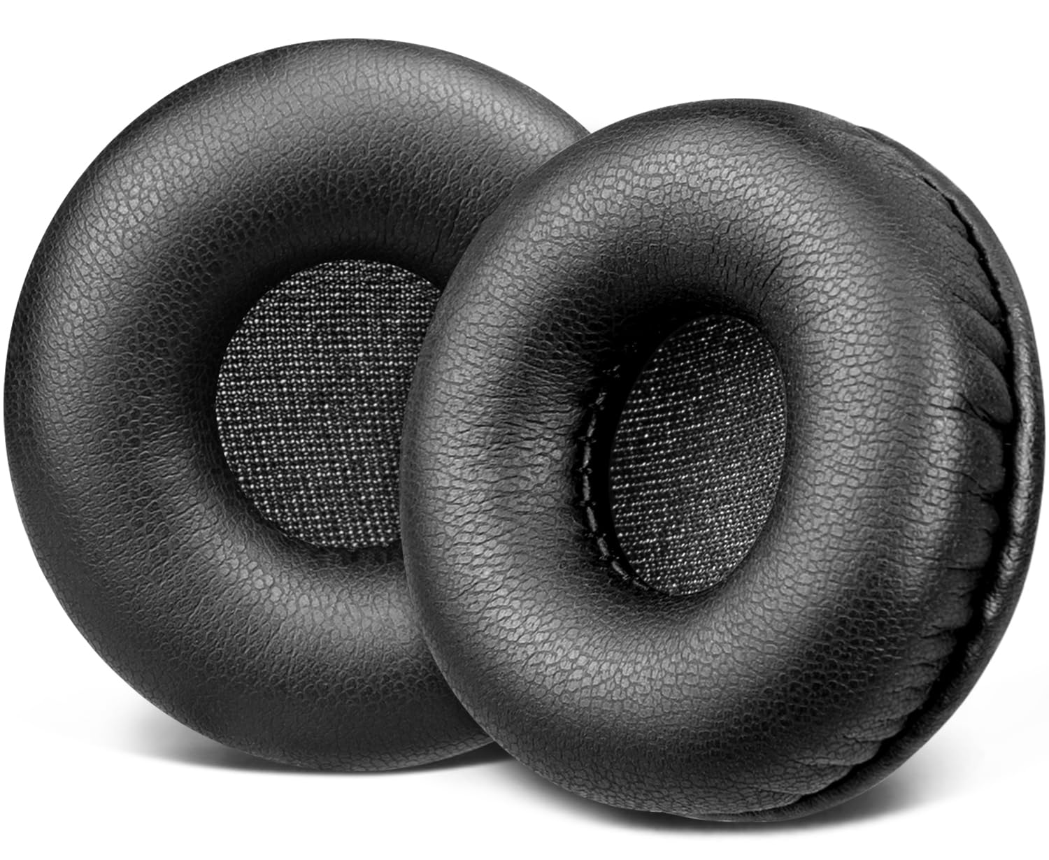 SOULWIT 50mm Ear Pads Cushions Replacement for Plantronics HW111N/HW251N/HW261NC/HW510/HW520, H251N/H261N/H351N/H361N, Earpads for Savi W410/W420/W710/W720, Audio 310/345/478/487/626/628 - Black