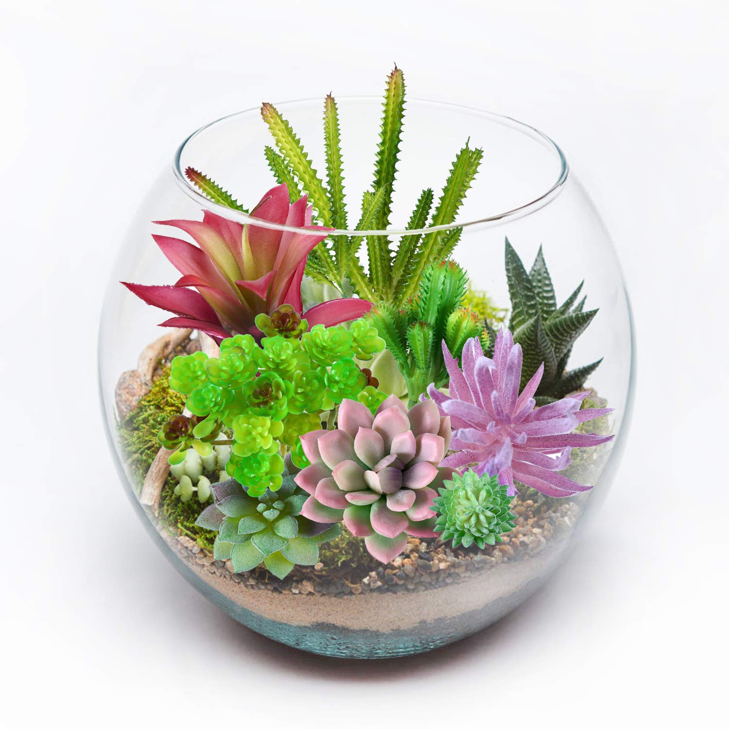 Beaspire Artificial Fake Succulent Plants 15 PCS Fake Plants Unpotted Faux Succulent Assorted for Indoor or Outdoor Decor, Office and Garden Arrangements Decoration