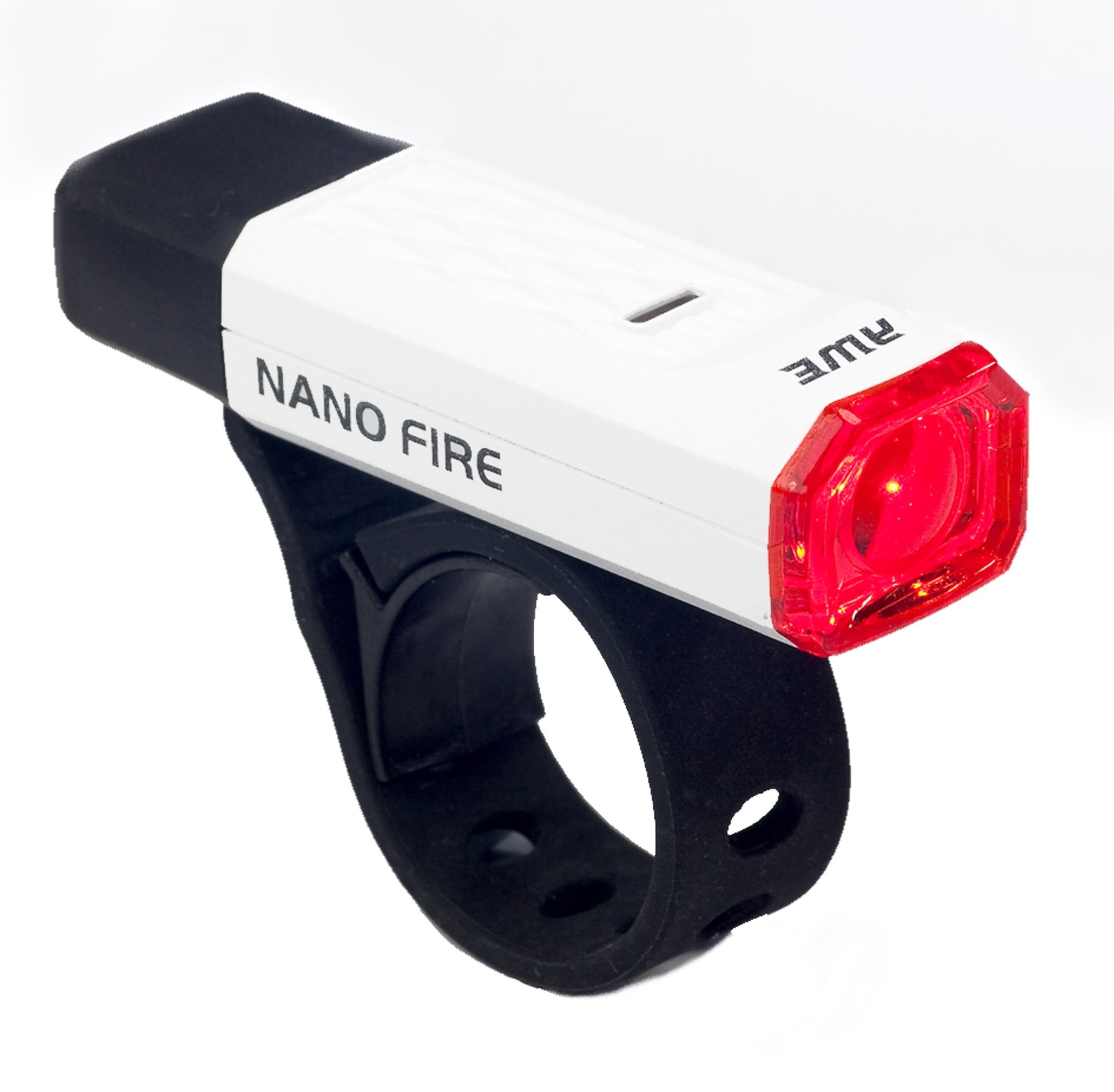 AWE® Nano Fire™ USB 12 Lumens Rechargeable Rear Light White CE Approved