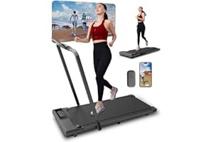 LACUFFY 3 in 1 Walking Pad Treadmills - Folding Treadmill 300lbs Capacity Under Desk Treadmill 3.0HP Foldable Treadmill for Home Office with Remote Control & Smart APP Space Saving