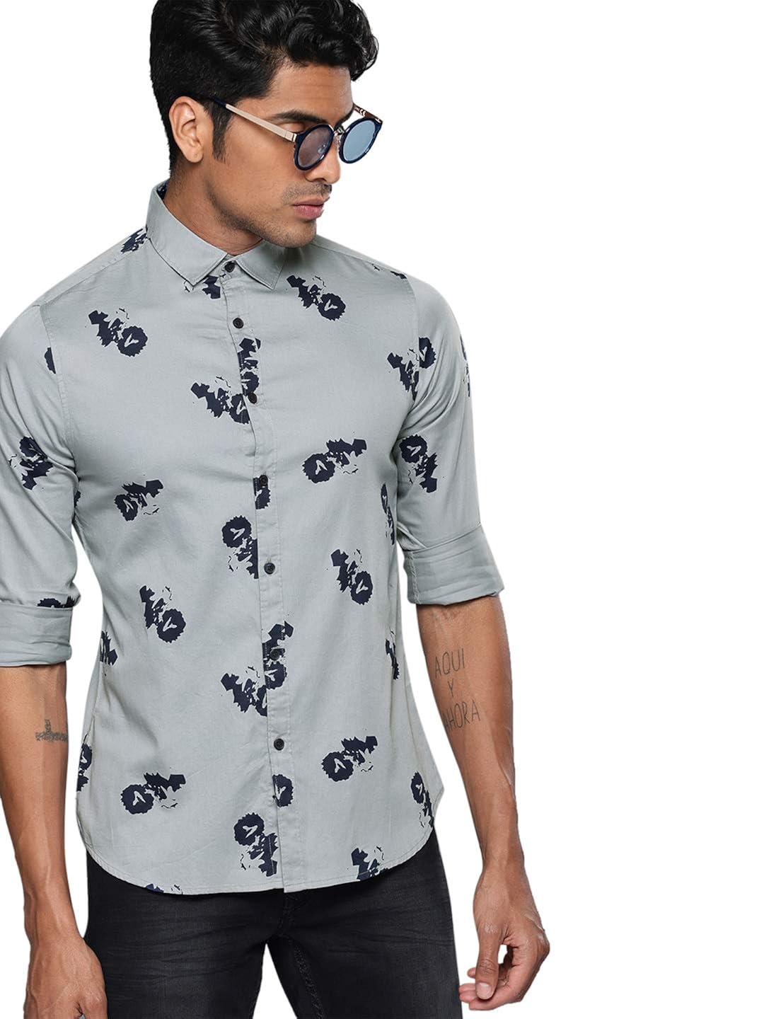 dennis lingo men's cotton casual shirt