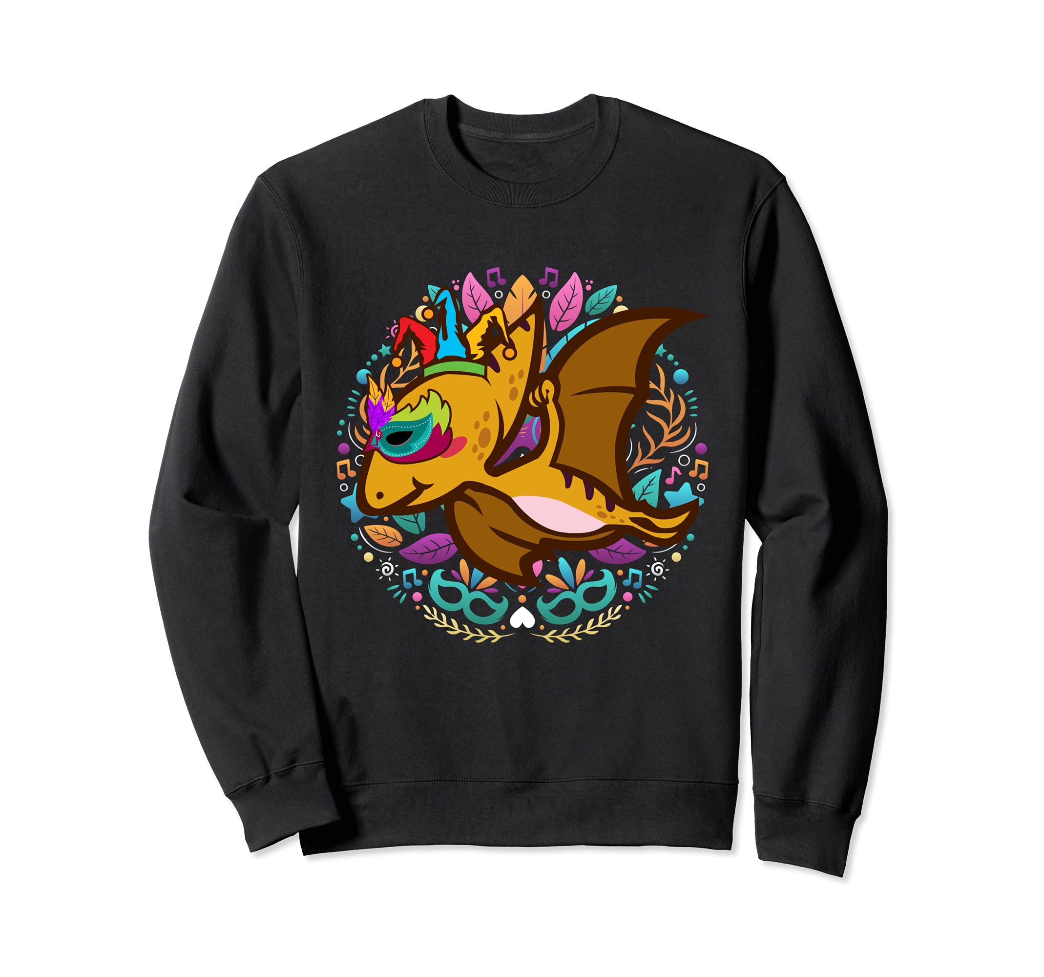 Pterosaur Dinosaur New Orleans Carnival Parade Mardi Gras Sweatshirt