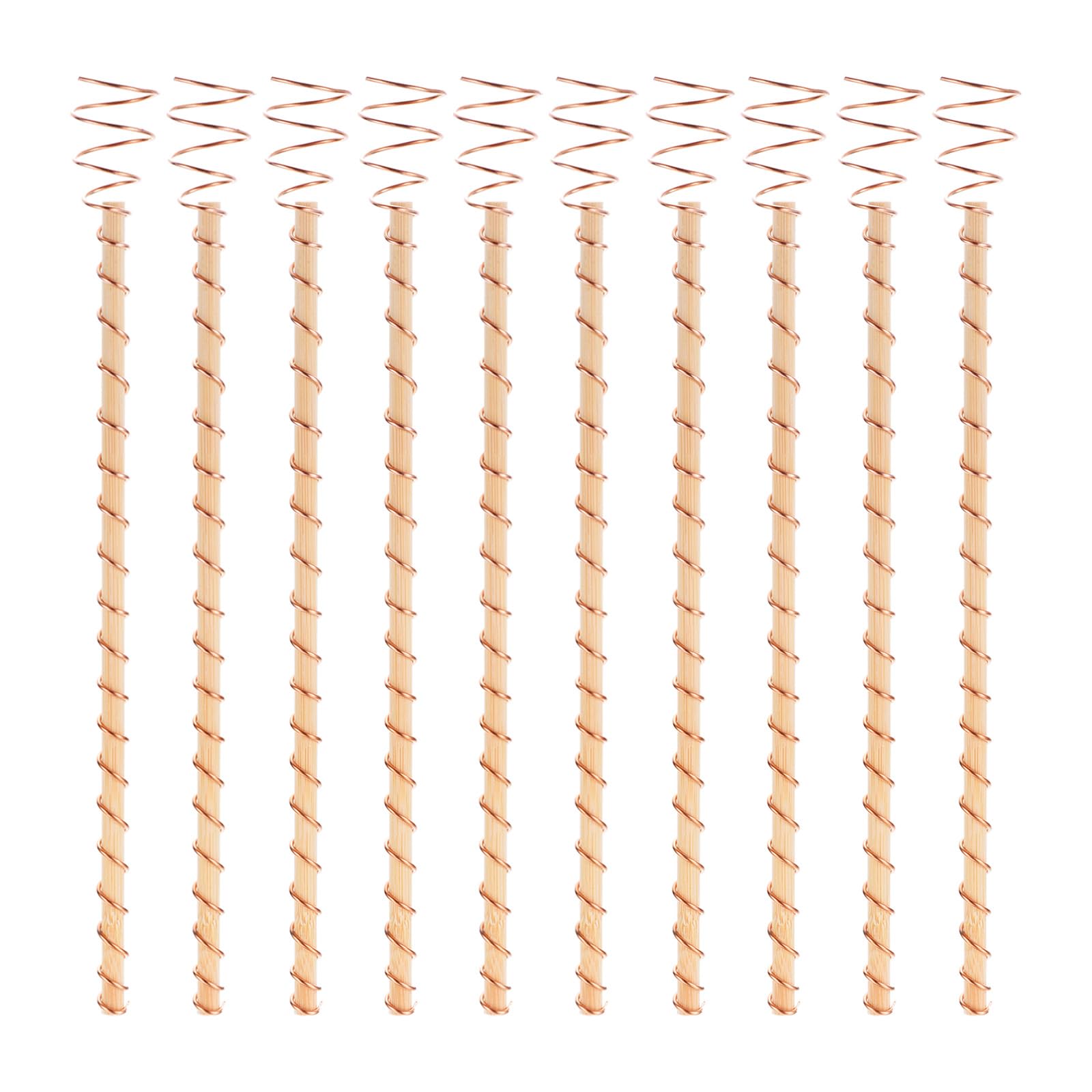 PATIKIL Electroculture Plant Stakes 12", 8 Pack Electro Culture Gardening Copper Coil Antennas for Growing Garden Plants Vegetables Using Ether Energy