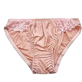 Farlenoyar Silk Panties for Women Lace Sexy Cheeky Classic Underwear Lightweight,Smooth Briefs Casual Wear