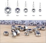 CHUYOU 230 Pcs Nylon Lock Nuts Set M3-M8 Stainless Steel Nylock Assortment Kit view 2