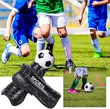 Medo Football Shin Pads Kids Youth Breathable Perforated 19x10cm view 5