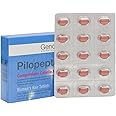 Genov* Pilopeptan Woman 30 Tablets - Hair Regrowth Treatment - Stop Hair Loss - Nail and Hair Treatment - Enriched with Vitamins - Spain