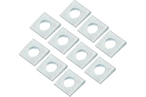 PATIKIL M12 Beveled Square Washers, 20 Pcs Thickness 2 to 6.7mm Heavy Duty Galvanized Wedge Washers in Plain Carbon Steel for
