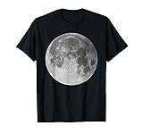 Full Moon Graphic Print Tee Shirt T-Shirt