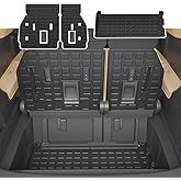 Thinzyou Cargo Mat Compatible with 2021-2025 2026 Toyota Sienna 7&8 Seats Cargo Liner Cargo Mat Trunk Mat Trunk Liner Back Seat Cover 2024 Sienna Accessories (Upgrade Trunk Mat+Backrest Mats)