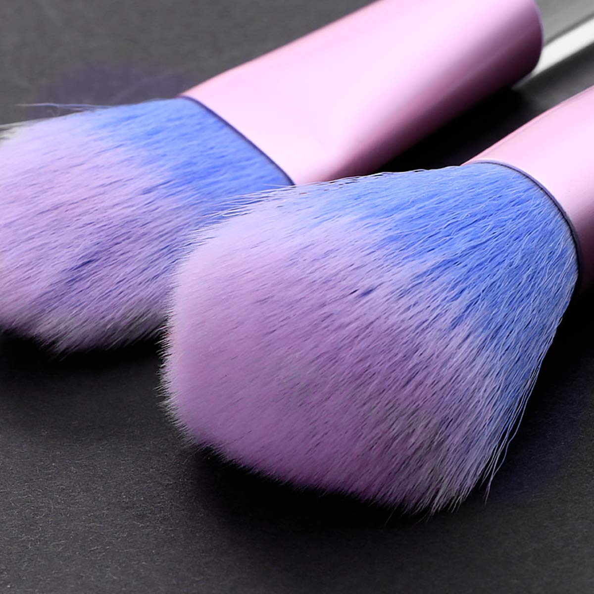 Sparkle Makeup Brushes Set with Fan Brush,Colorful Beautiful Sparkles Bronzer Blush Power Fan Lip Eyeshadow Eyebrow Eye Blender Brush