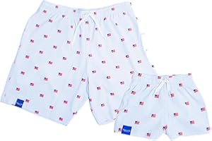 Captain and Cub Father Son USA Matching Swimsuits