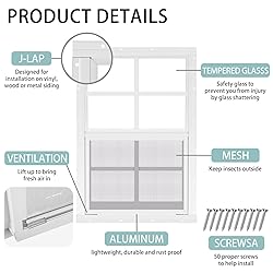 Tandefio 2 Pcs 12''x18'' White Flush Mount Shed