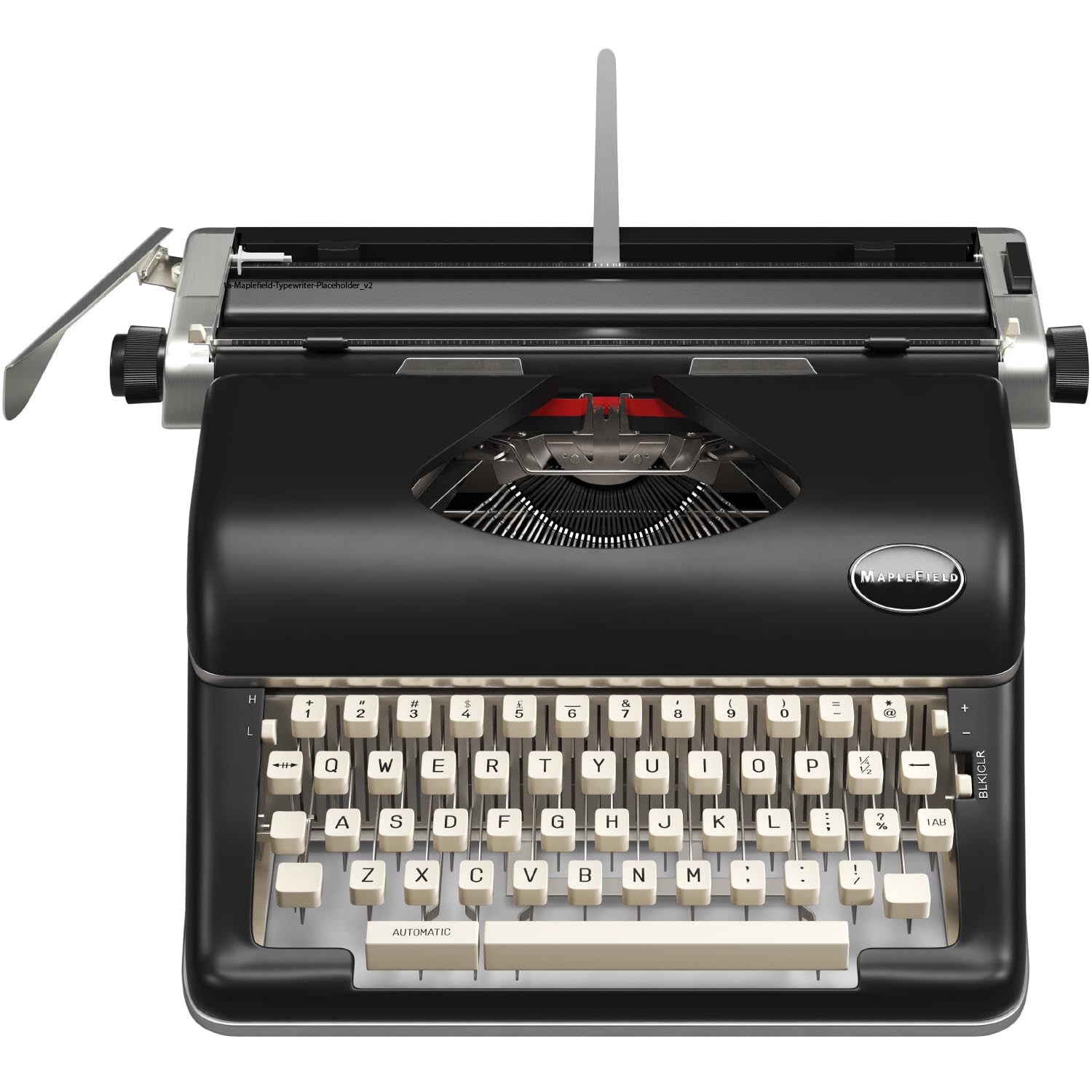Photo 1 of Maplefield Vintage Manual Typewriter - Black Metal - Desk Accessories & Office Supplies for Home Office