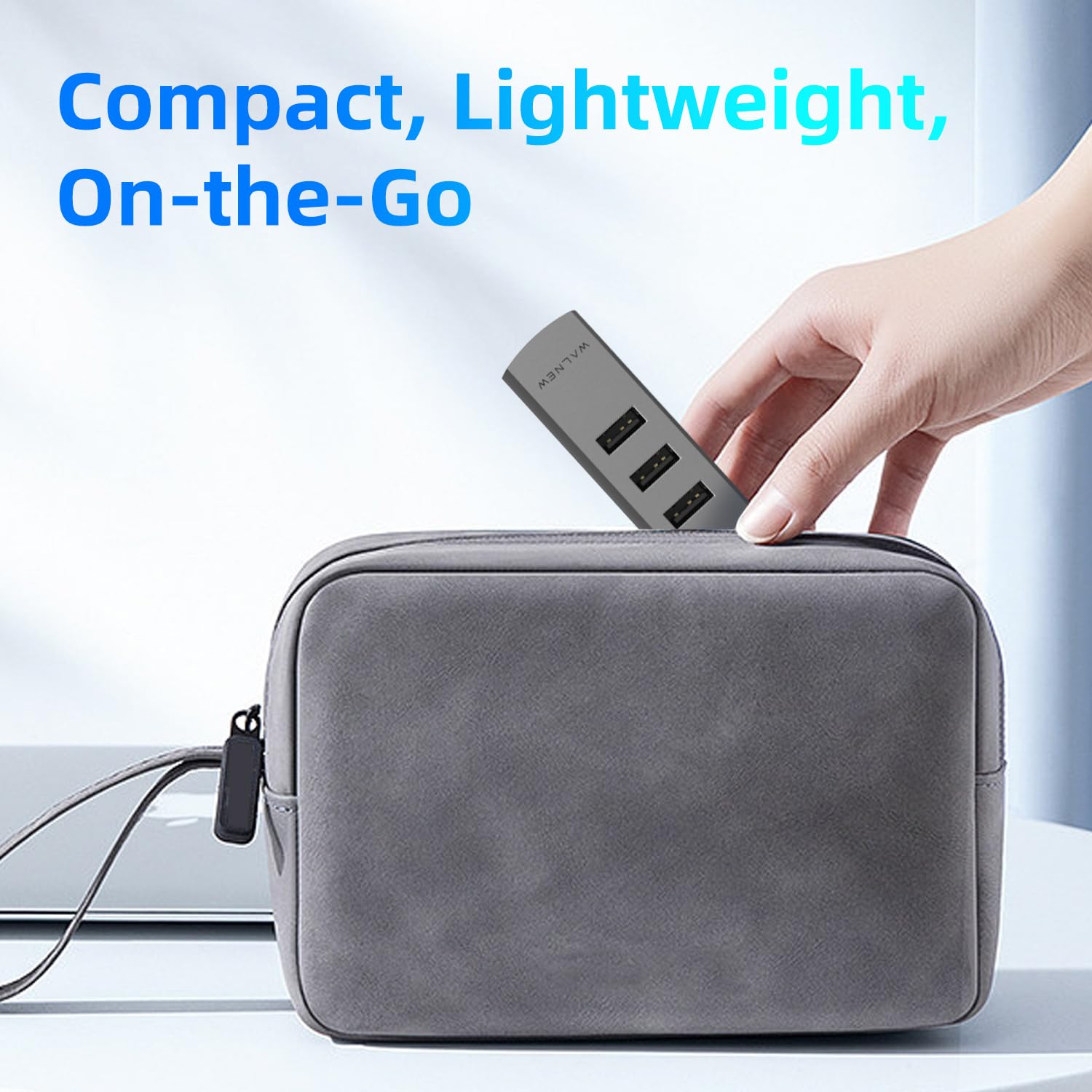 USB-C to Ethernet Adapter, WALNEW USBC to RJ45 LAN Adapter, Gigabit Cat Network Cable Converter to Type C Thunderbolt 3 for Mac,MacBook Pro/Air,Samsung Galaxy Tab (Ehternet+USB-A Port, USB-C)