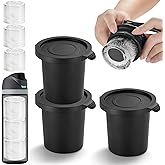 ACOOKEE Hollow Cylinder Ice Cube Mold for 24oz 32oz 40oz Owala Accessories, Set of 3, Silicone Ice Mold for Owala FreeSip Wat