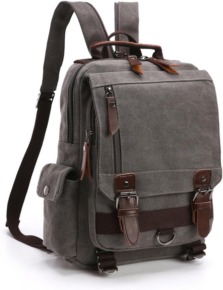 small canvas backpack