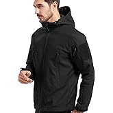 Tactical Jacket for Men, Waterproof and Windproof Outdoor Work Soft Fleece Military Jacket