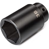 TEKTON 1/2 Inch Drive x 36 mm 6-Point Impact Socket | SID23136 | Deep