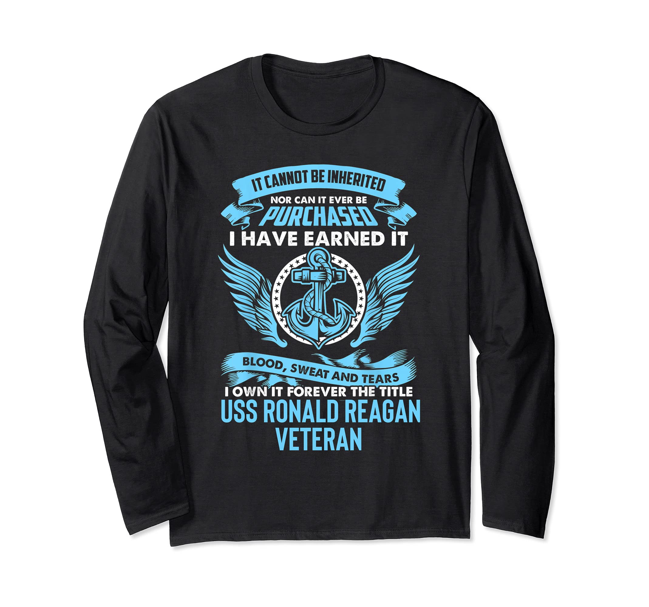 USS Ronald Reagan CVN-76 Aircraft Carrier Long Sleeve T-Shirt