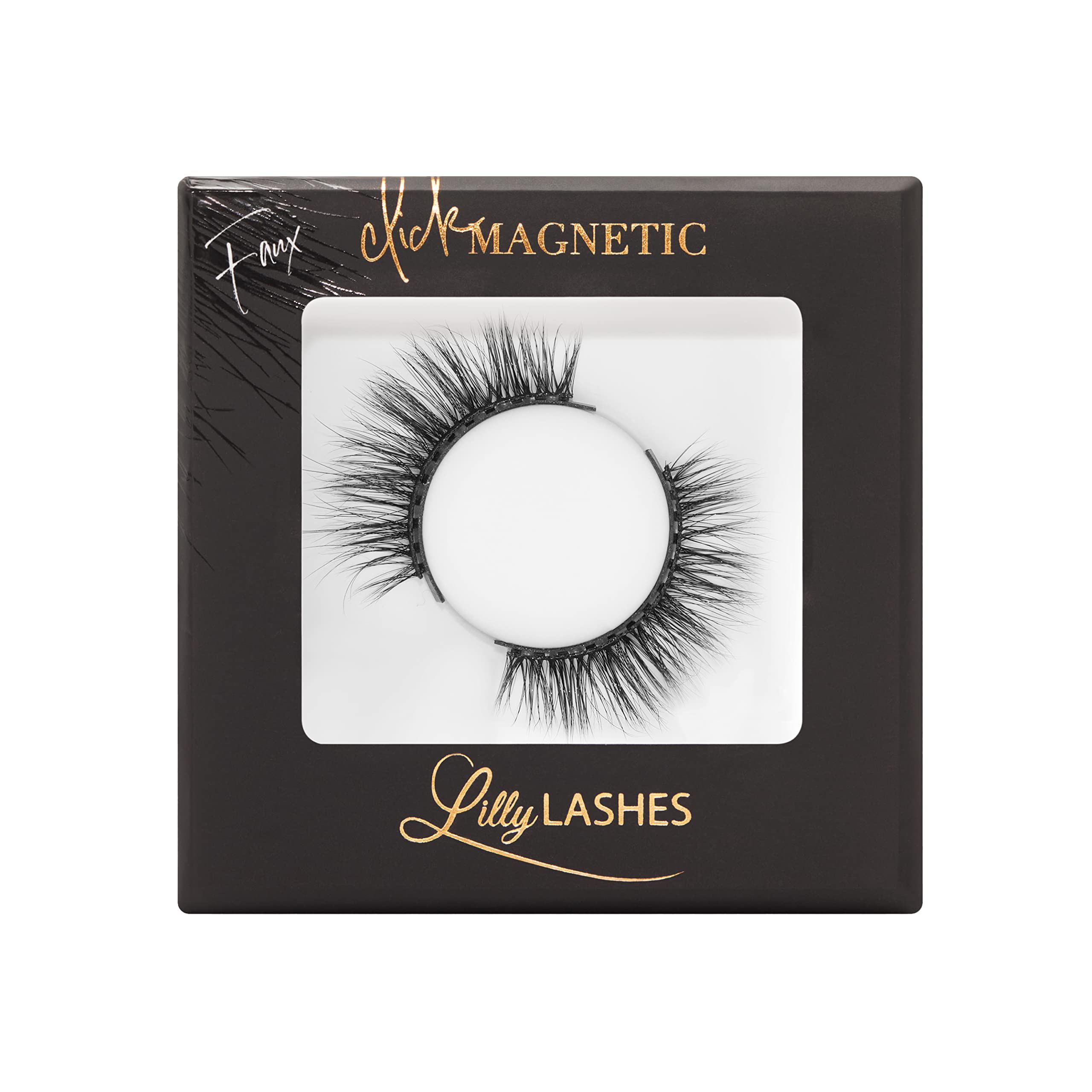 Photo 1 of Lilly Lashes Click Magnetic Eyelashes, Ur Faves Magnetic Faux Mink Lashes for a Natural Look, False, Wispy Magnet Eyelashes, Vegan Makeup Lash Extension, Eyelashes Without Eyeliner PACKAGING MAY VARY
